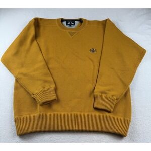 Vintage Woods & Gray Men's Golden Yellow Sweater Size L